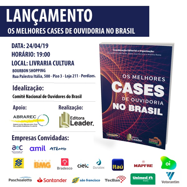 Lançamento do Livro Os Melhores Cases de Ouvidoria no Brasil