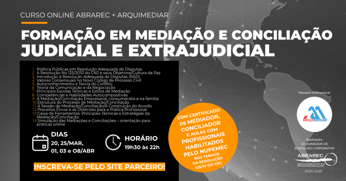 Forma O Em Media O E Concilia O Judicial E Extrajudicial Abrarec