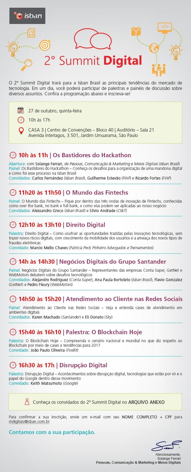 2º Summit Digital da ISBAN